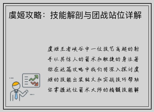 虞姬攻略：技能解剖与团战站位详解